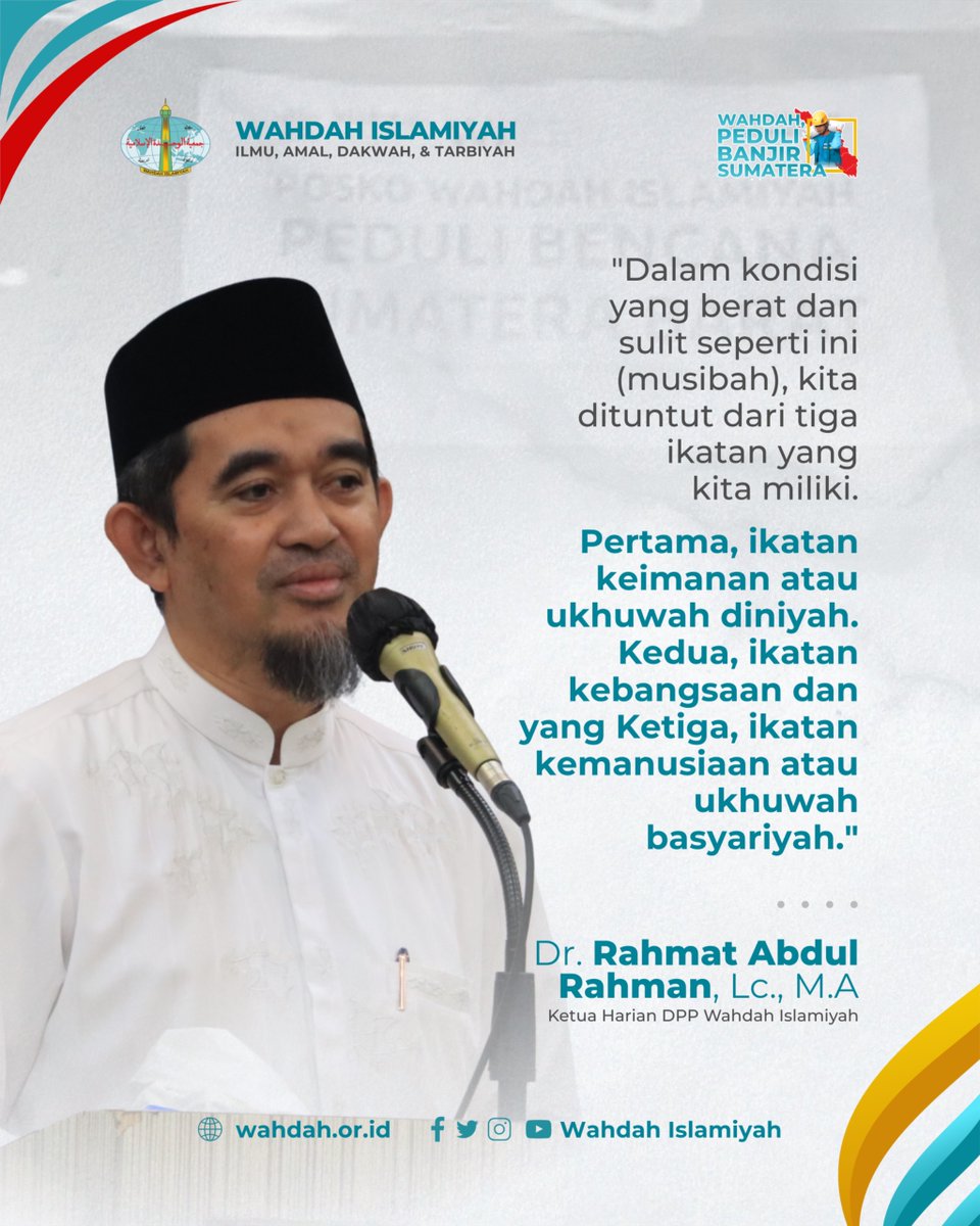 Mari bantu saudara-saudara kita di #Aceh dan #sumatera . 
Krn episode hidup ini berputar. Blh jd, besok mungkin kita yg akan di posisi mereka. Sebagai hamba yang juga butuh #Bantuan .

Karena kita seiman, sebangsa setanah air, dan kita sama-sama umat #manusia. 
Mari membantu!