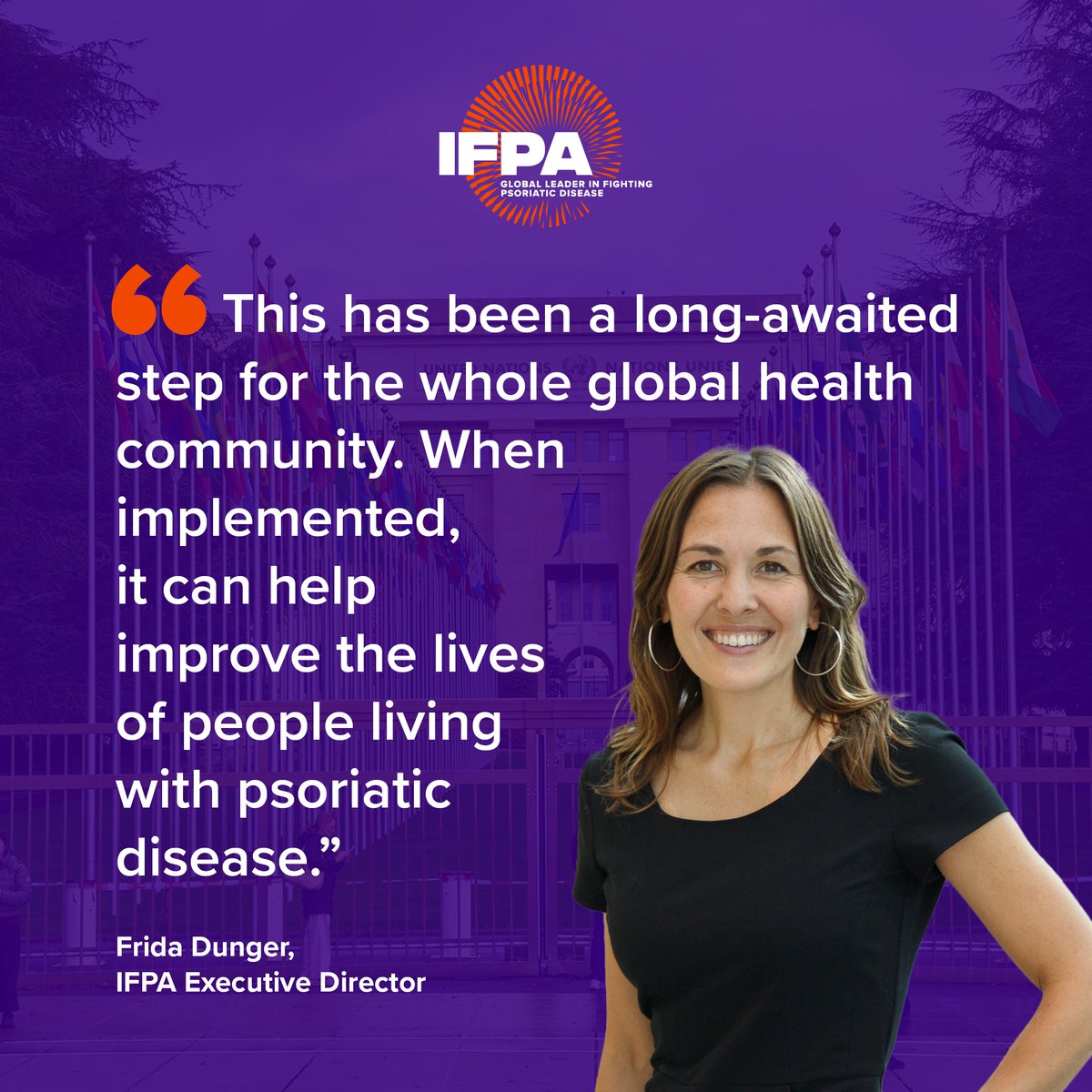 PsoriasisIFPA's tweet image. A big step forward for global health 🙌 IFPA welcomes the adoption of the new Declaration on #NCDs &amp;amp; Mental Health. By recognizing the link between physical and mental health, it can help drive earlier diagnosis, better access to care, and improve lives of people with psoriasis.