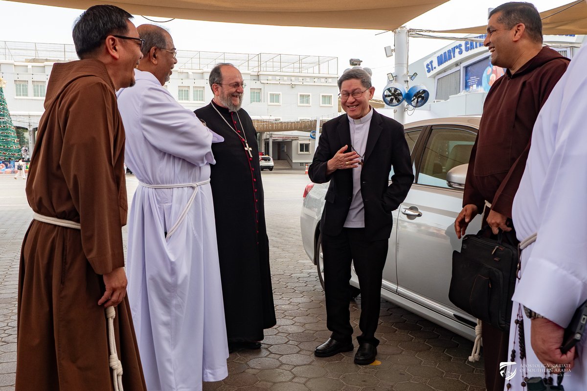 Welcome to the Apostolic Vicariate of Southern Arabia, Cardinal Tagle! <a href="/CardinalChito/">Cardinal Chito Tagle</a>