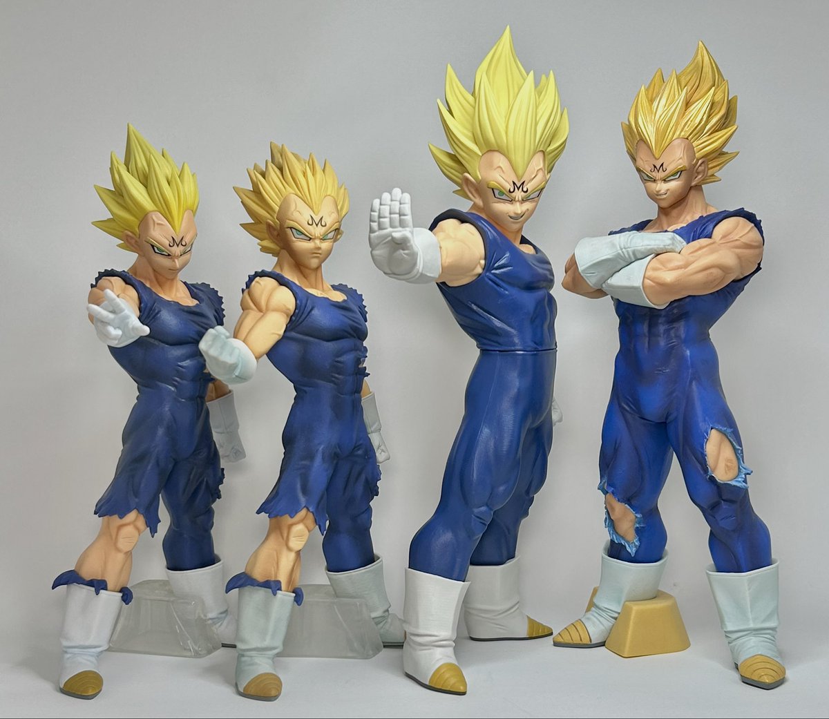 魔人ベジータ フィギュア 過去の物と比較してみるとこんな感じ！ 左