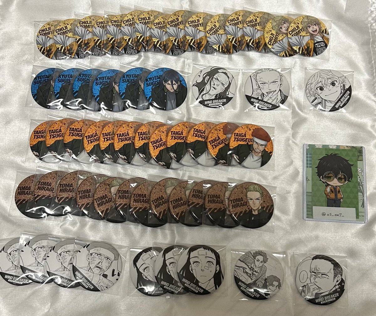 譲渡】WIND BREAKER ウィンブレ展 コマ缶バッジ グリッター缶バッジ 譲