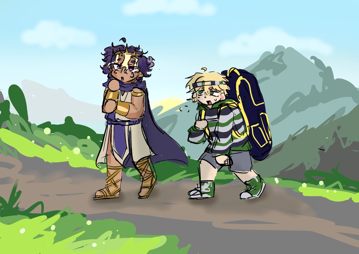 aesopduo's tweet photo. hiking -🍙#aesopduo https://t.co/ytHN2pE3UD
