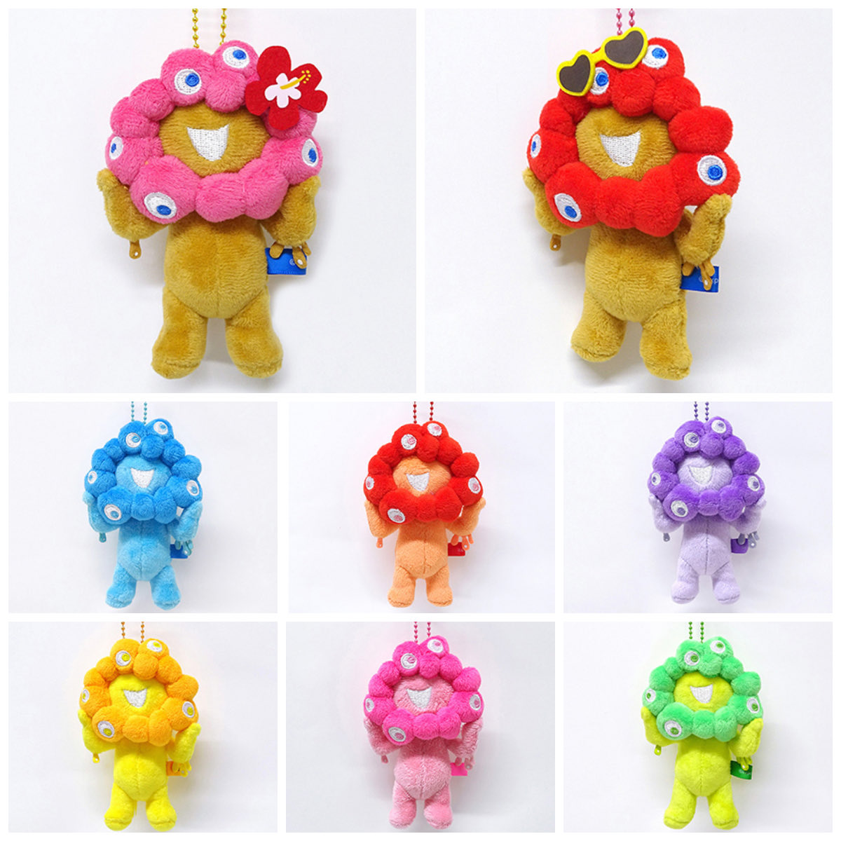 ミャクミャク】日焼け＆推しカラーが可愛すぎ♡ボールチェーン