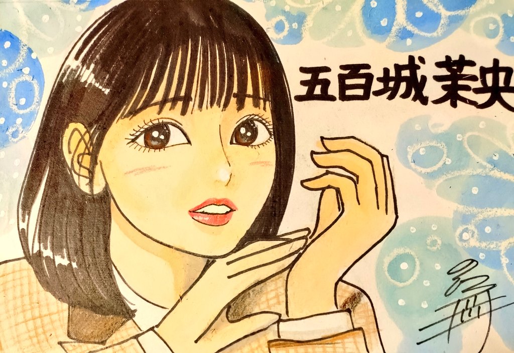 もえ☆似顔絵 ドン！ 今日描いた乃木坂ちゃんで〜す(*^^*) 昨日の余韻💜 #似顔絵