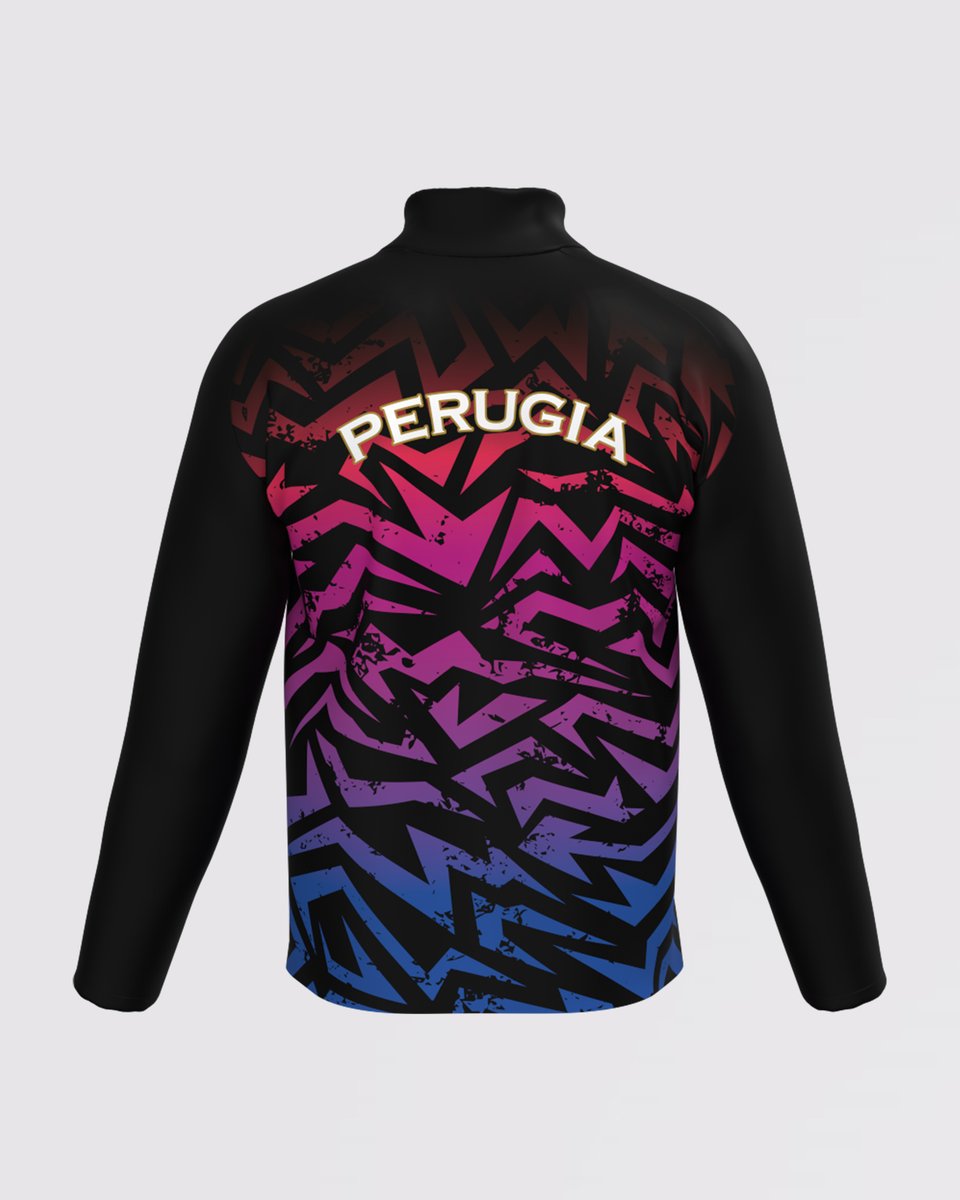 ペルージャの選手たちがウォームアップやベンチで着用している