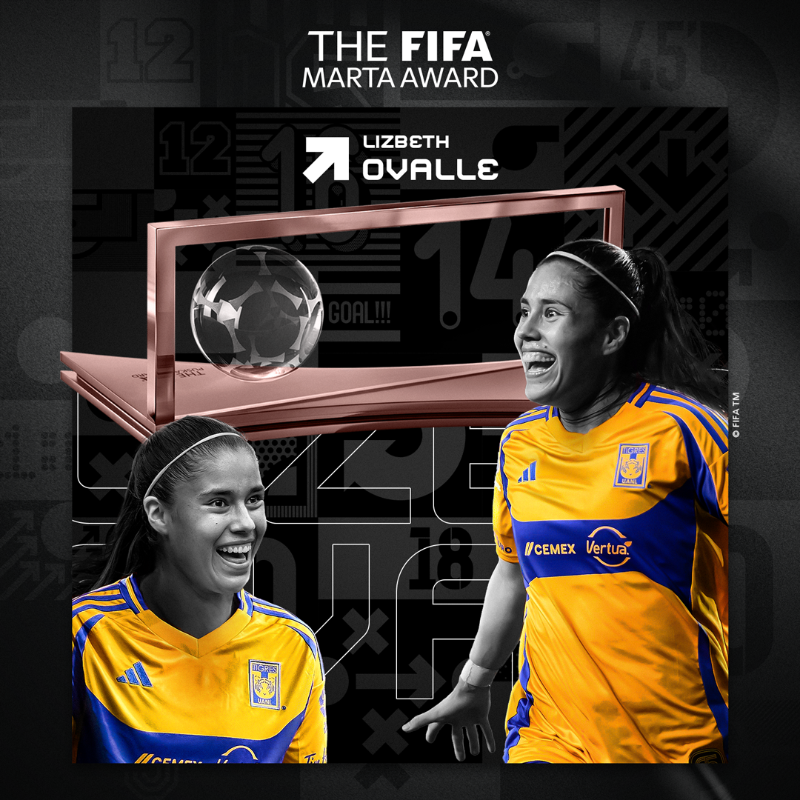 FIFAWWC's tweet photo. Your 2025 Marta award winner is Lizbeth Ovalle. 👏