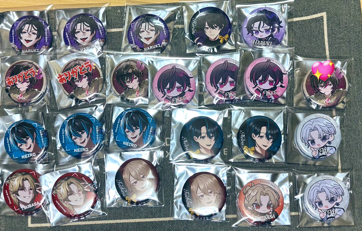 交換】Element Sicks 缶バッジ【募集】 【求】💛くんの缶バッジ(RWY