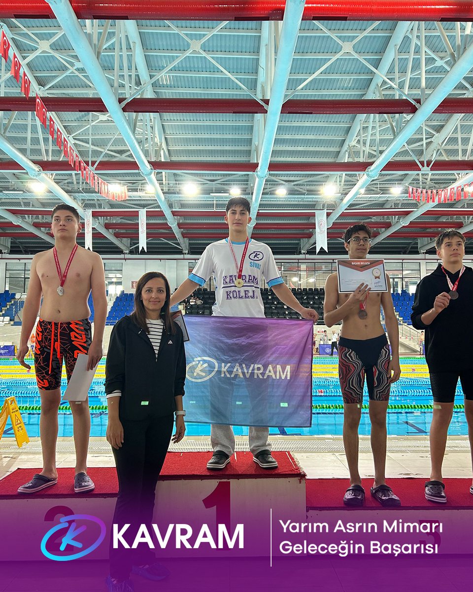 Kavram Kolejleri farkı sahada ve pistte! 🇹🇷
​
​👏 Kazanılan başarılarda imzası olan tüm sporcu öğrencilerimizi, antrenörlerimizi ve ailelerini tebrik ederiz.
​#EğitimdeBaşarıSpordaZirve #KavramAilesi #SporunGücü