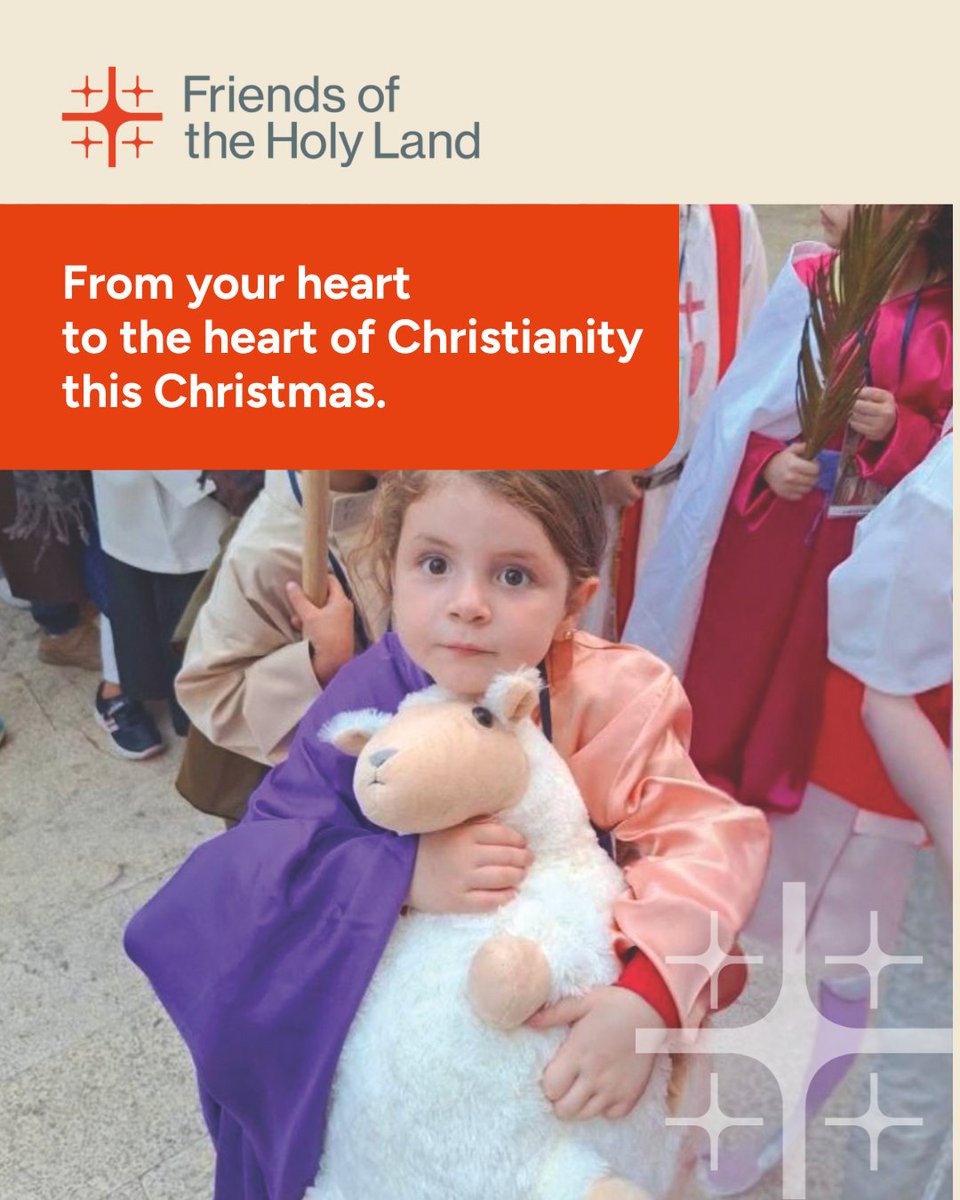 This Christmas, let your love reach the heart of Christianity. Your gift brings hope and care to children and families in the Holy Land. From your heart to theirs. Donate today: bit.ly/3OJ29Qe