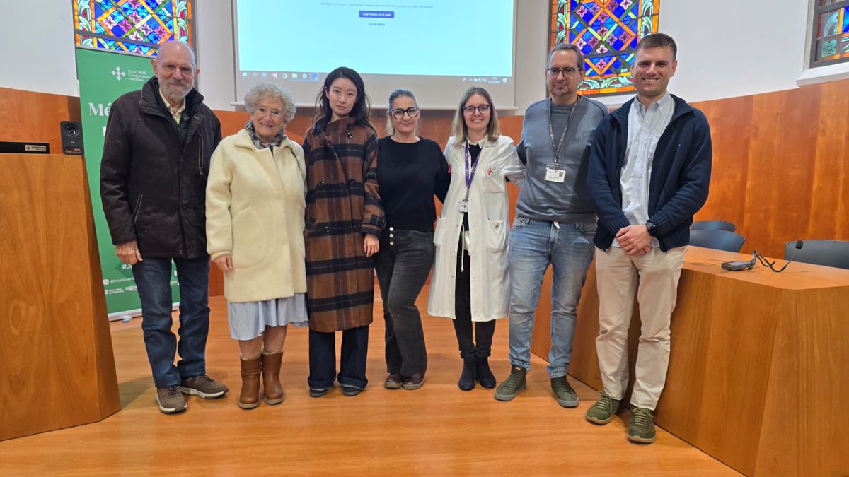 IRSantPau's tweet image. La setmana passada vam celebrar la III Jornada #CADASIL a #SantPau🧠

🗣Alberto Lleo, director del Servei de Neurologia de l’@HospitalSantPau i Israel Fernandez, investigador principal del grup de Farmacogenòmica i Genètica Neurovascular de l’IR, van fer l’obertura institucional.…