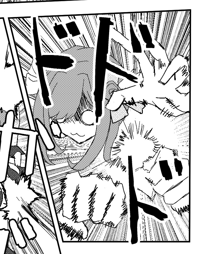 LLVSR | hei #pixiv https://t.co/SjkefgzQIC 昔にじそに出した漫画公開しました!鈴原がリオン様と戦うお話! 