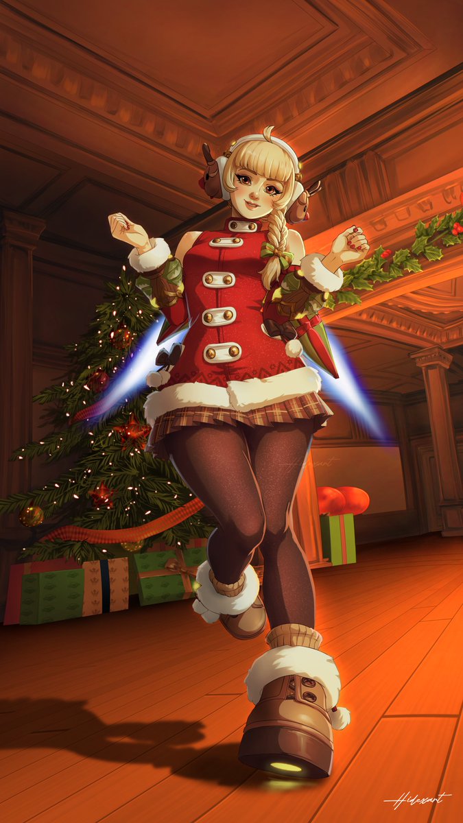 Hidexart's tweet image. cozy juno! ☃️🎄
#overwatch2 #OverwatchFanart #ow2