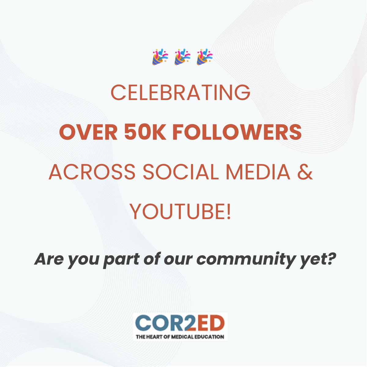 We are proud to share that more than 50,000 HCPs around the world follow <a href="/COR2EDMedEd/">COR2ED</a>'s programmes to stay up to date with the latest science, and provide their patients with the best possible care 🎉

~ GU NURSES CONNECT is an initiative of COR2ED ~

👏 Over 25k HCPs subscribe