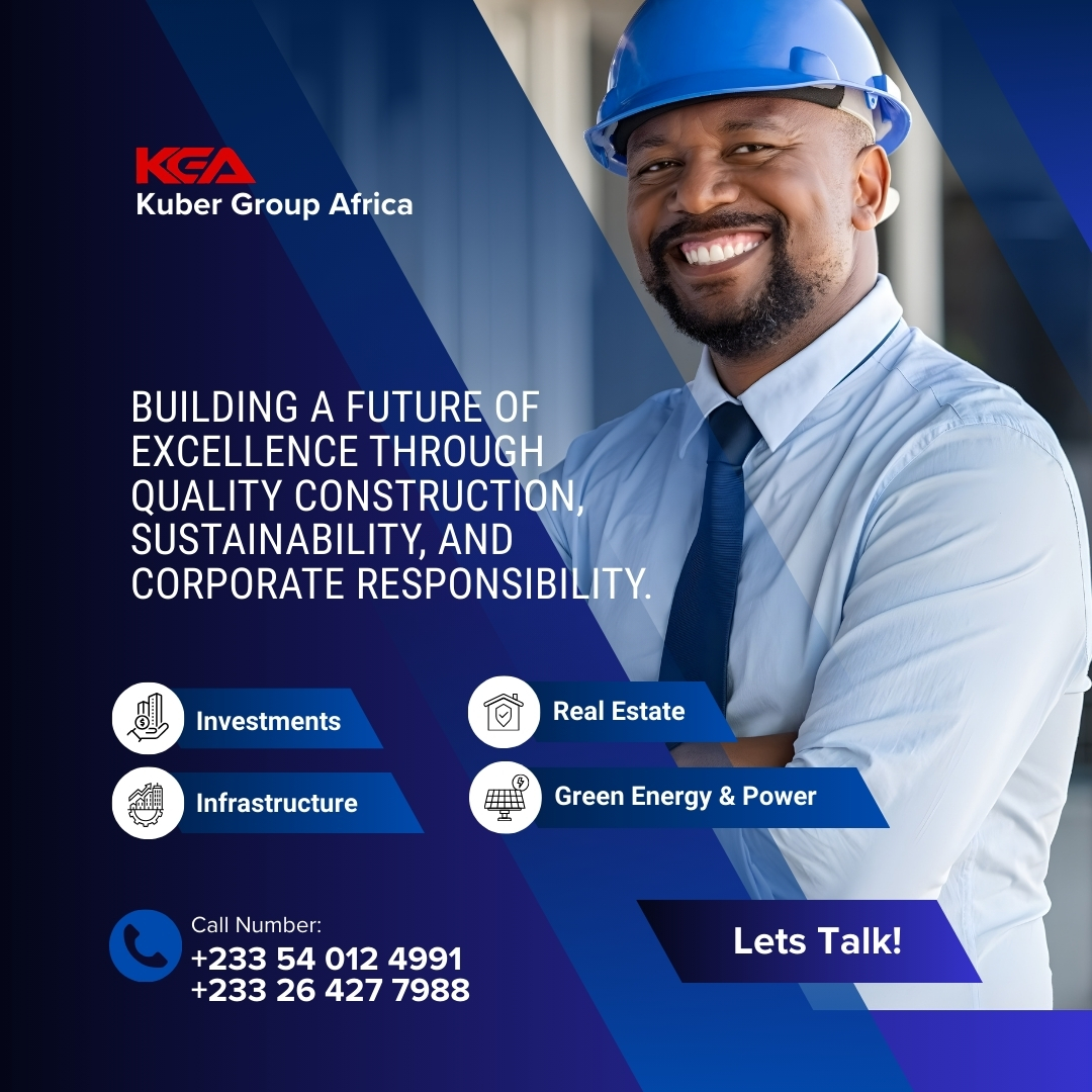 KuberGroupAfric's tweet photo. Building a future of excellence through quality construction, sustainability, and corporate responsibility.

Kuber Group Africa
Investments . Infrastructure . Real Estate . Green Energy and Power https://t.co/ekZo9owl5r