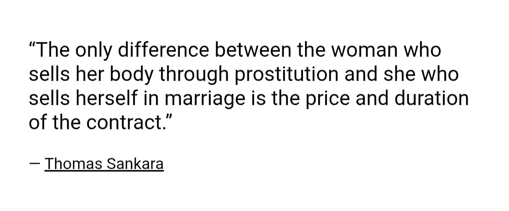 jeraeve's tweet photo. @FilleSo @Rflohv2 @zeeafricaa @Judicaelle_ ..other part of the workforce.

He was a materialist so he didn't see the issue as a moral one but rather as socio-political. Reason why he didn't see it as fundamentally different from marriage, which is a fundamental difference from the (moral) Madonna-Whore worldview : https://t.co/SzPfHuLzz1