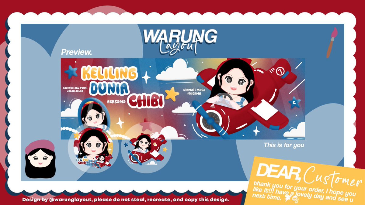 warunglayout's tweet image. Hi guys aku ada layout ready stock chibi baru nih, bisa langsung kalian take sekarang juga 💖🎀 

Price : 25.000
Bisa resize wabis 
Free retext 
Open by request juga 💌

Dm for order…💬
#zonauang