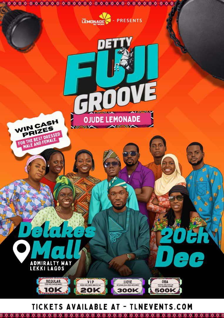 kitsthecreator's tweet photo. Lemonade’s Headline event for the year is just around the corner, this is me personally inviting you to join our owambe celebration on Saturday 20th December, at DeLakes Mall Lekki Lagos. Tickets available at - https://t.co/W1ztEqNSqs 

Let’s make this a December to remember 🙂 https://t.co/ujzVOAoBYP