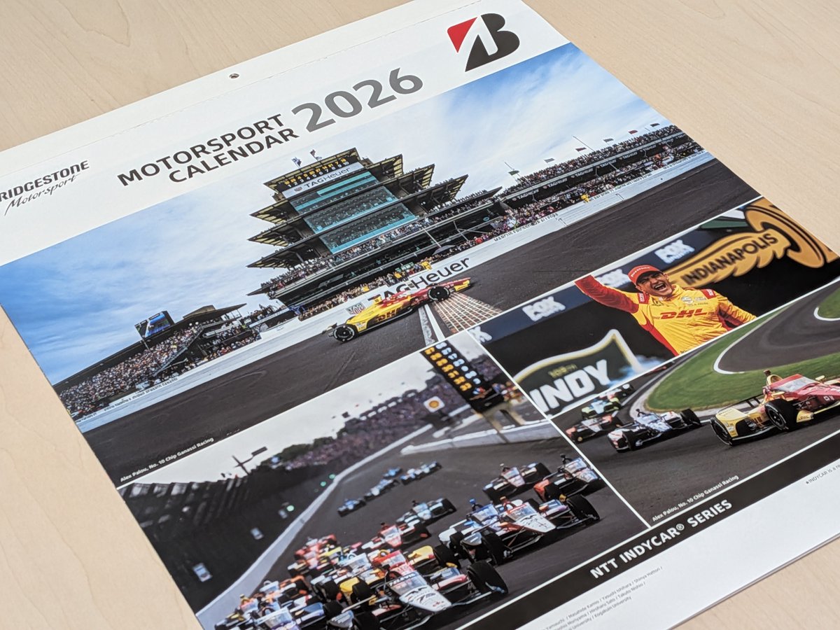 ブリヂストン モータースポーツ カレンダー 2026」が届きました。 今回