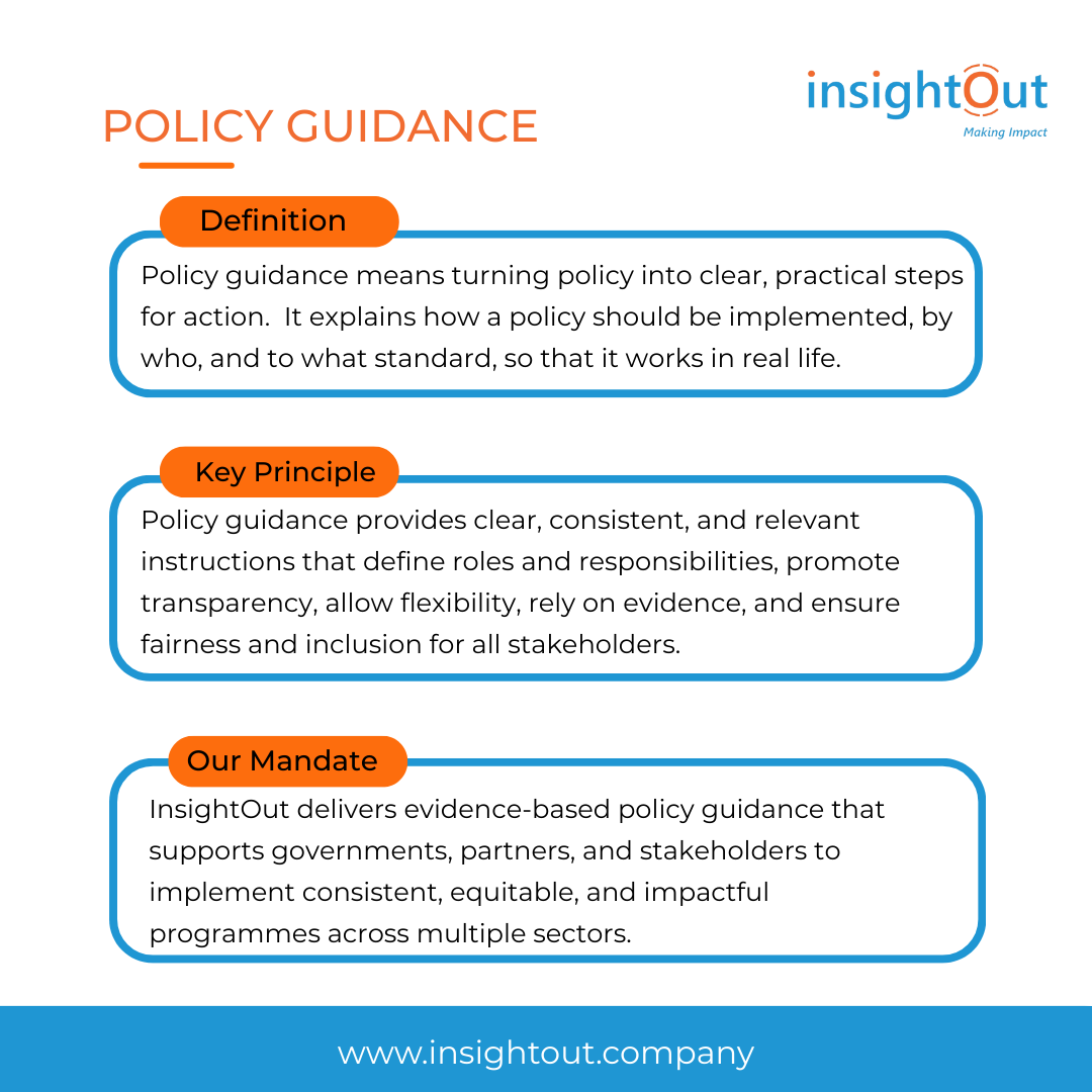 InsightOutNG's tweet photo. Effective policy guidance bridges evidence and action.

By combining data analysis, stakeholder engagement, and contextual understanding, we support policies that are realistic, responsive, and results-oriented.

#InsightOut #Policyguidance #Analysis #evidence-basedprogramming https://t.co/Hg0iRDOc5s