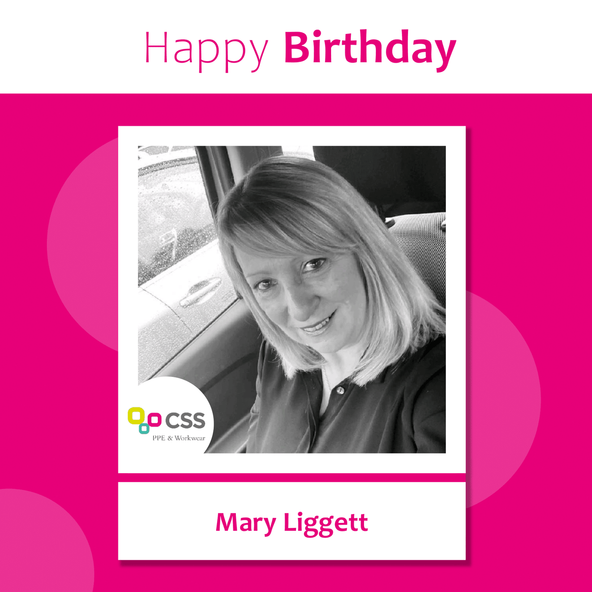 🎈 Wishing Mary Liggett, who is a Business Development Executive working within our PPE &amp; Workwear Division a very big Happy Birthday for today 🎂

We hope you have a great day celebrating Mary 🥳

#HappyBirthday