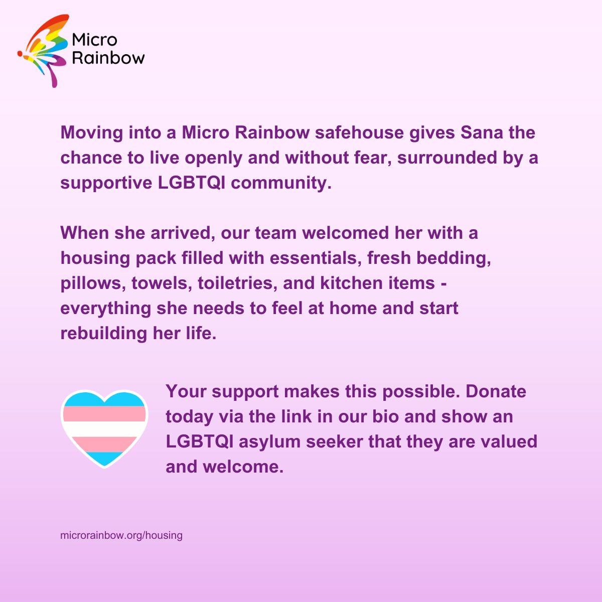 MicroRainbow's tweet photo. Weβve welcomed Sana, a trans woman from Pakistan, to Micro Rainbow safe housing in the West Midlands! π³οΈββ§οΈ Now she can begin rebuilding her life in safety π
Help make more arrivals like this possible π https://t.co/IoveKYcnWT
#LGBTQI #ChangingLGBTQILives https://t.co/3JxVwTVWbO