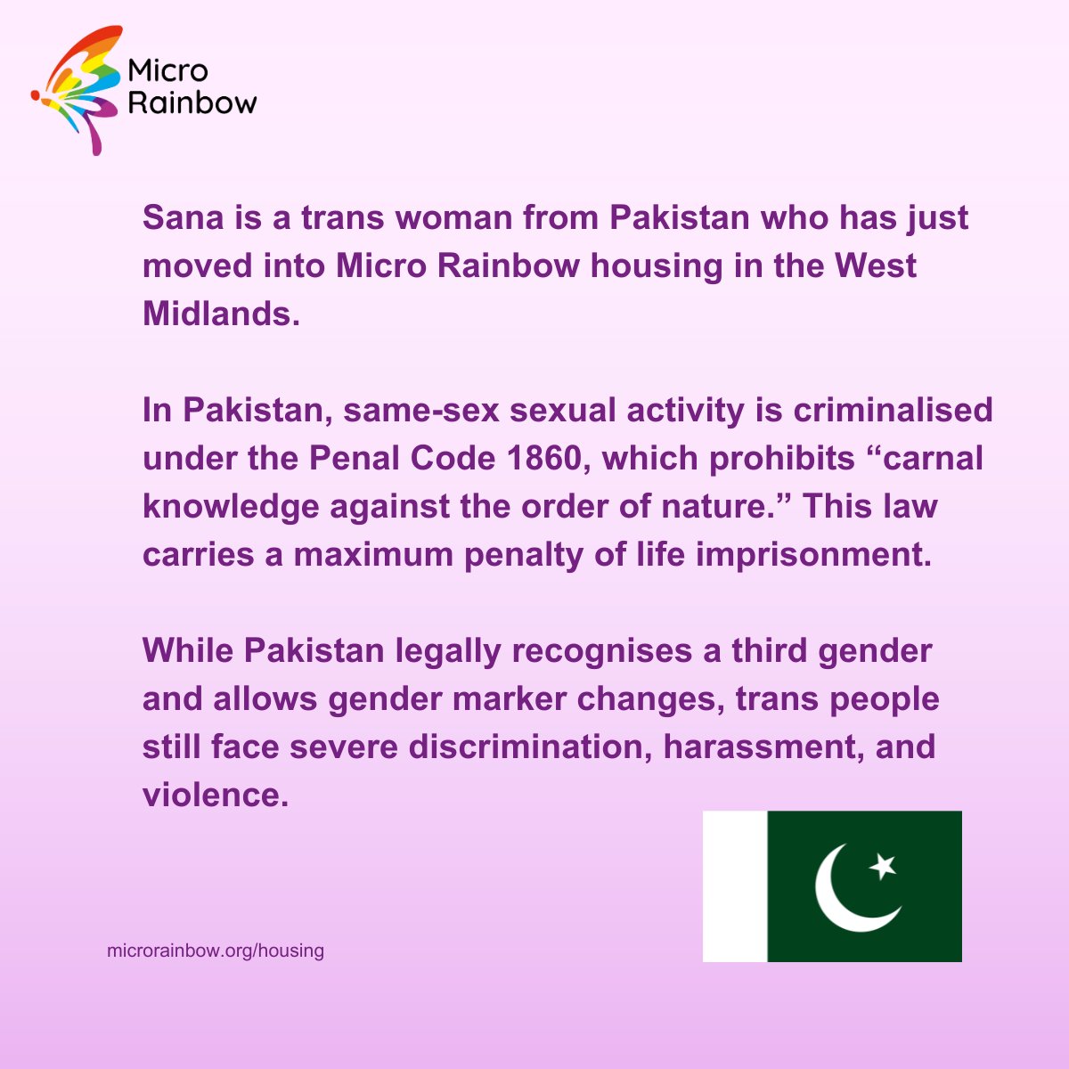 MicroRainbow's tweet photo. Weβve welcomed Sana, a trans woman from Pakistan, to Micro Rainbow safe housing in the West Midlands! π³οΈββ§οΈ Now she can begin rebuilding her life in safety π
Help make more arrivals like this possible π https://t.co/IoveKYcnWT
#LGBTQI #ChangingLGBTQILives https://t.co/3JxVwTVWbO