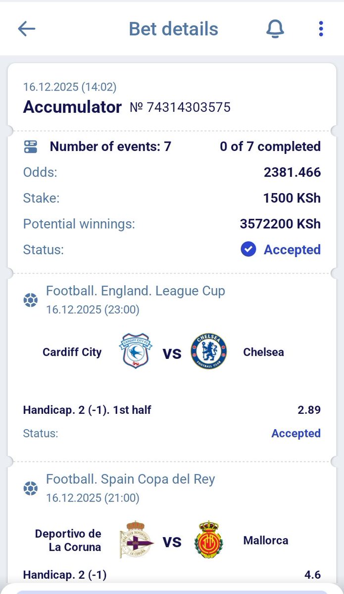 fanTreykenya's tweet photo. ⚡ FAST WINS, BIG ODDS ⚡
Handicap Special
💥 ~2K ODDS 💥
Don’t blink 👇
https://t.co/QSDmVav4Me
Use Promo code: GENZ254
📍 #Paripesa Booking Code: NQEMF
#Paripesa #Helabet Amad Casemiro Bournemouth #MANBOU First World Status #RutoMustGo https://t.co/HCZXwZOOya