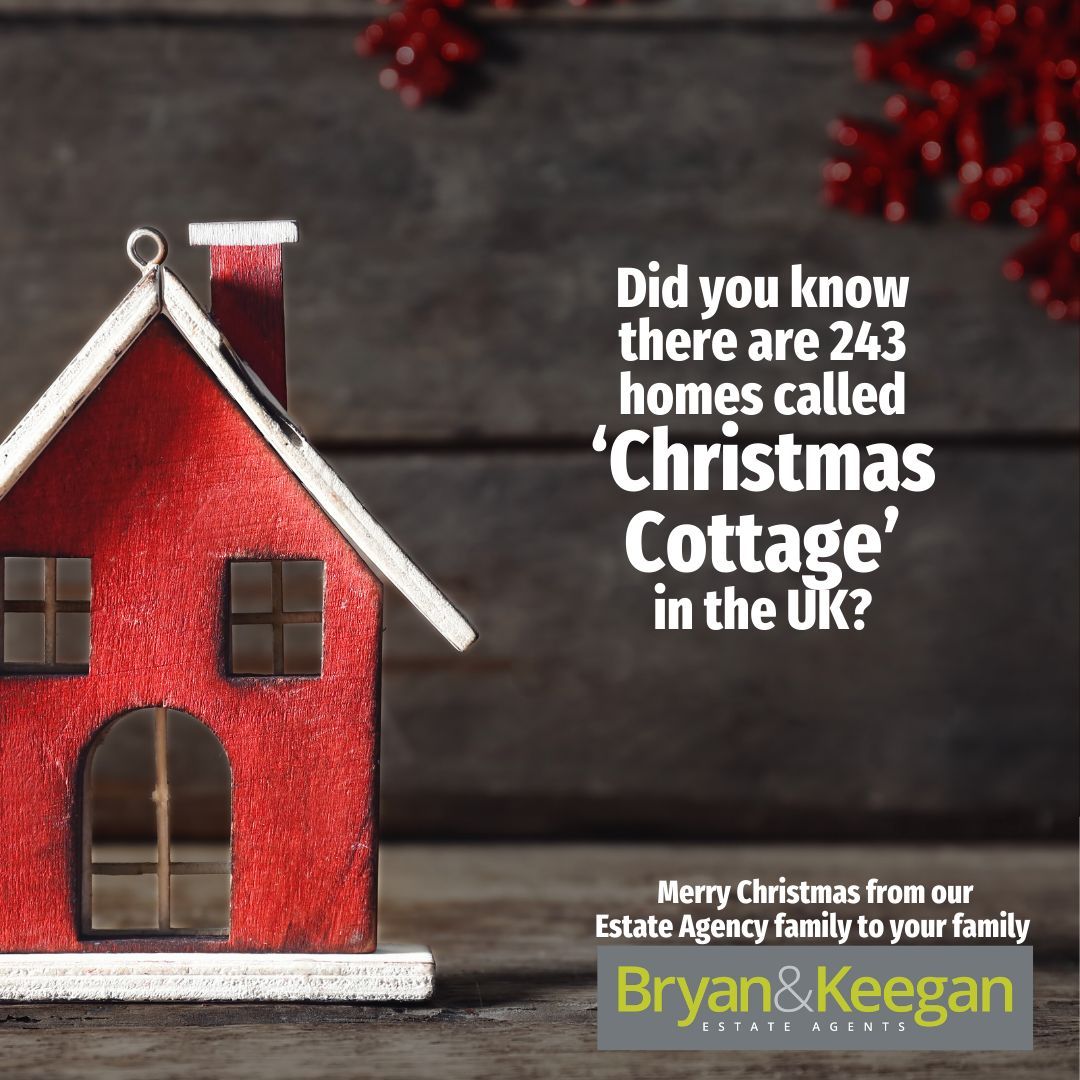 Did you know there are 243 homes across the UK called “Christmas Cottage”, giving them a quietly festive place on our national property map.