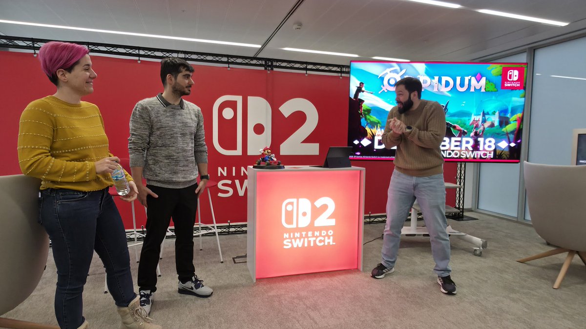 Venimos de la presentación de la versión de Nintendo Switch en <a href="/NintendoES/">Nintendo España</a> de Oppidum, desarrollado por <a href="/EPGames/">EP Games</a>, estudio Madrileño.

RPG Multiplayer Online con gestión, tradeo, quest,... GANADOR de los Premios Iris la semana pasada.

18 de Diciembre a la venta en #NintendoSwitch