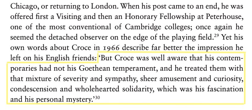 Für Feinschmecker:
Oswyn Murray 2024 über Arnaldo Momigliano – in Parallele zu Benedetto Croces Gemütsähnlichkeit mit Goethe.