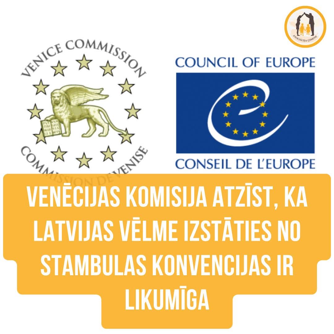 Izrādās Latvijas valdības locekļiem ir nepieciešams ārējs atgādinājums, ka Latvija ir demokrātiska valsts, kurai ir tiesības iestāties un izstāties no starptautiskajiem dokumentiem.

1️⃣ coe.int/en/web/venice-…
2️⃣ coe.int/en/web/venice-… 

#Stambulaskonvencija