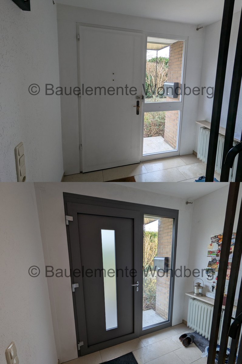 Aus Alt wird Neu! ✨ Wir haben diese in die Jahre gekommene Holztür durch ein modernes Modell aus Aluminium ersetzt.
Die Vorteile:
✅ Extrem langlebig &amp; wetterfest
✅ Maximale Sicherheit 🔒
✅ Top-Wärmedämmung 🌡️
Wie gefällt euch der neue Look? 👇
#Haustür #Sanierung #Design
