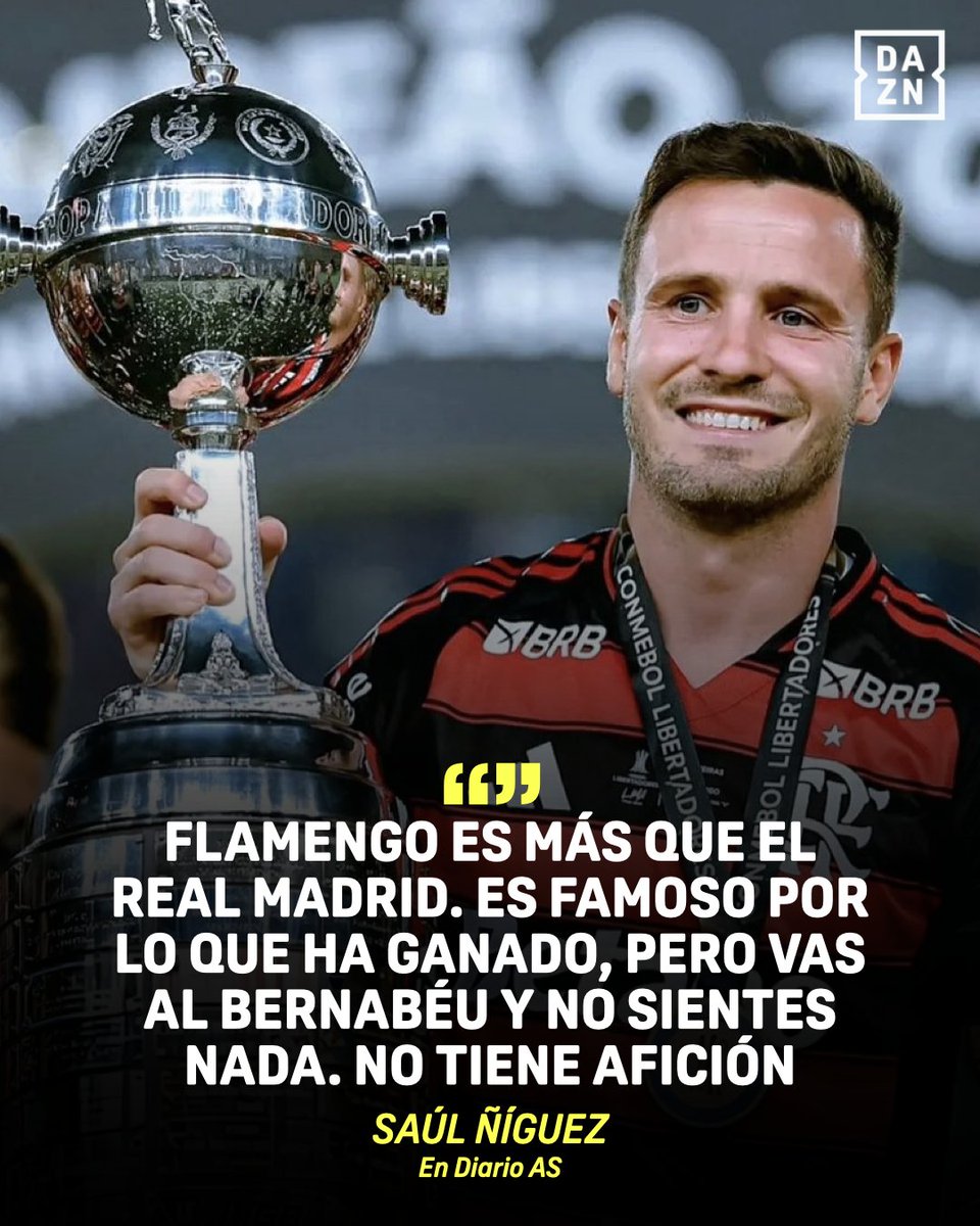 DAZNFutbol's tweet image. LAS PALABRAS DE SAÚL ÑÍGUEZ HACIA EL REAL MADRID👀