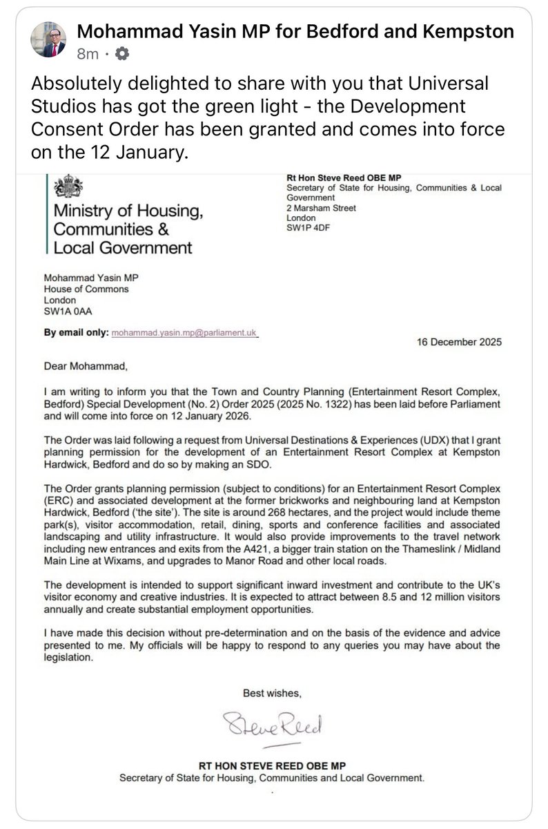 USGBUpdates's tweet image. Universal Studios UK is officially GO!