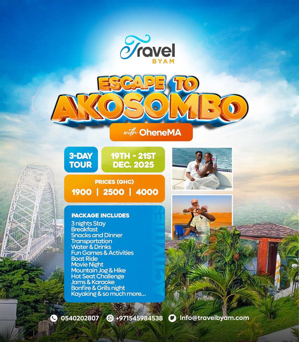 BineyEwurama3's tweet photo. The SA trip should motivate you to sign up for this!!!! Don’t think twice o🌚See you in Akosombo!❤️ https://t.co/2N5Q9s4Nm8