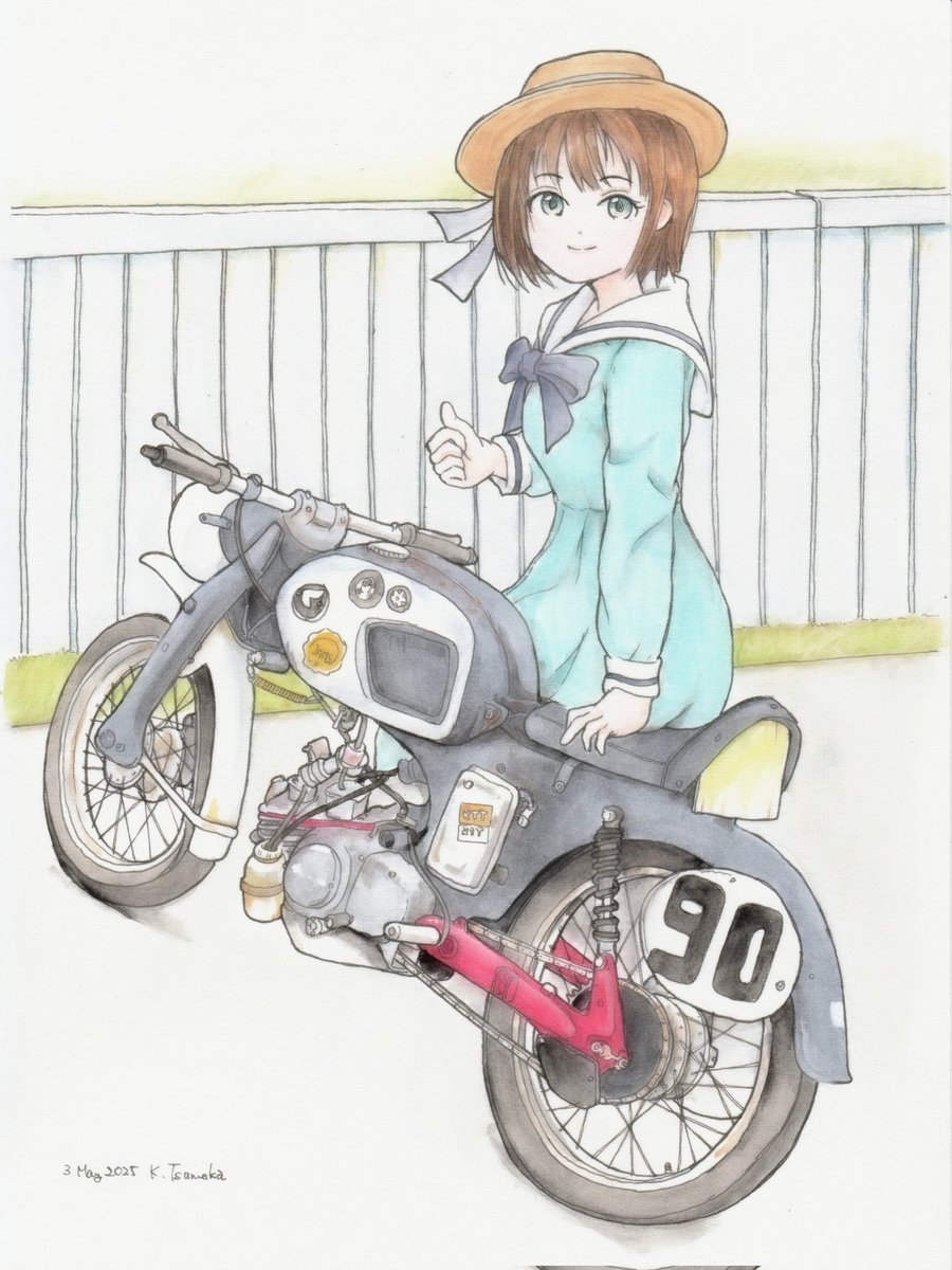 今年も残りわずかなのでお気に入りの4枚を貼る SMサイズの画用紙に描い