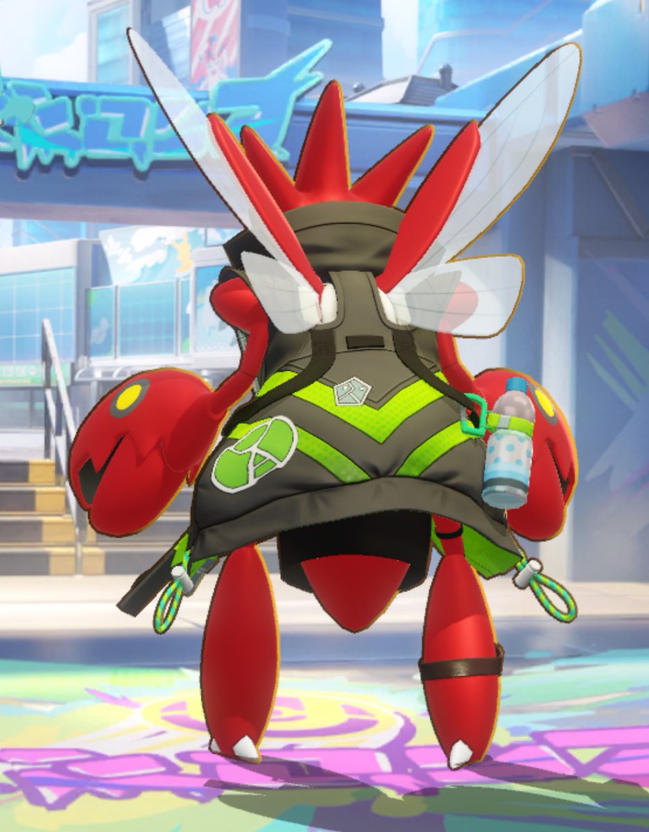 【お仕事】
『ポケモンユナイト』で使用可能なホロウェア
「ネオストリートスタイル-ハッサム」のデザインを担当させていただきました。

ストリート感のあるシルエットや、アクセサリーのディテールにもぜひ注目してもらえたら嬉しいです🫶