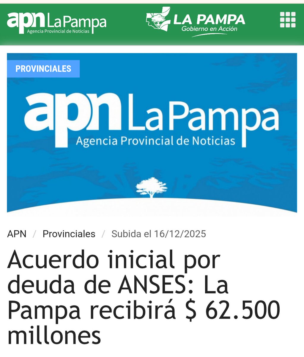 La Pampa reclamó lo que le corresponde, no se arrodilló ni claudicó.

Defender La Pampa no es solo una consigna electoral, es un mandato ideológico y popular.

Se logró gracias a <a href="/ZiliottoSergio/">Sergio Ziliotto</a>, un gobernador que defiende con responsabilidad y coraje a su provincia.