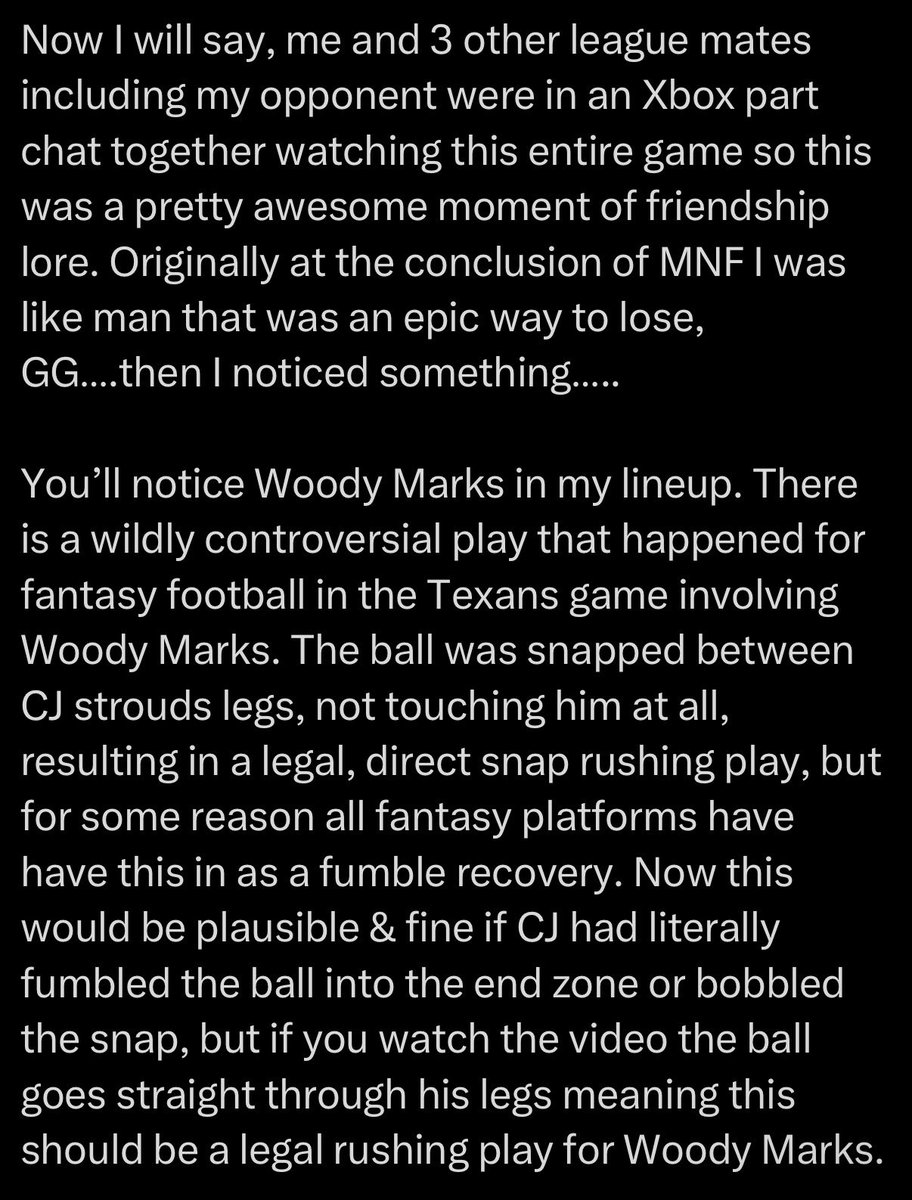 jacksettleman's tweet image. No, this is the WORST fantasy football loss ever

@Kai_Patricelli