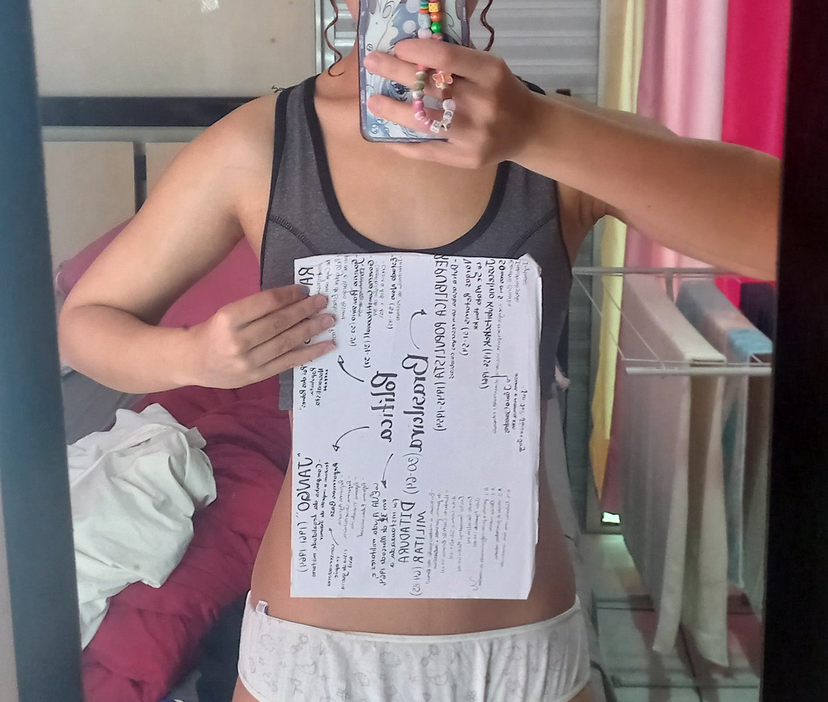 tentei o negocio da folha A4 na cintura e por pouco nao consigo ❤️‍🩹