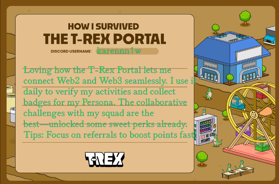 AntoniaCarma's tweet photo. Use my reff and join ! https://t.co/yZOSmKGh3j
#TRexPortal @TREX_chain https://t.co/GAmAjCMf3l