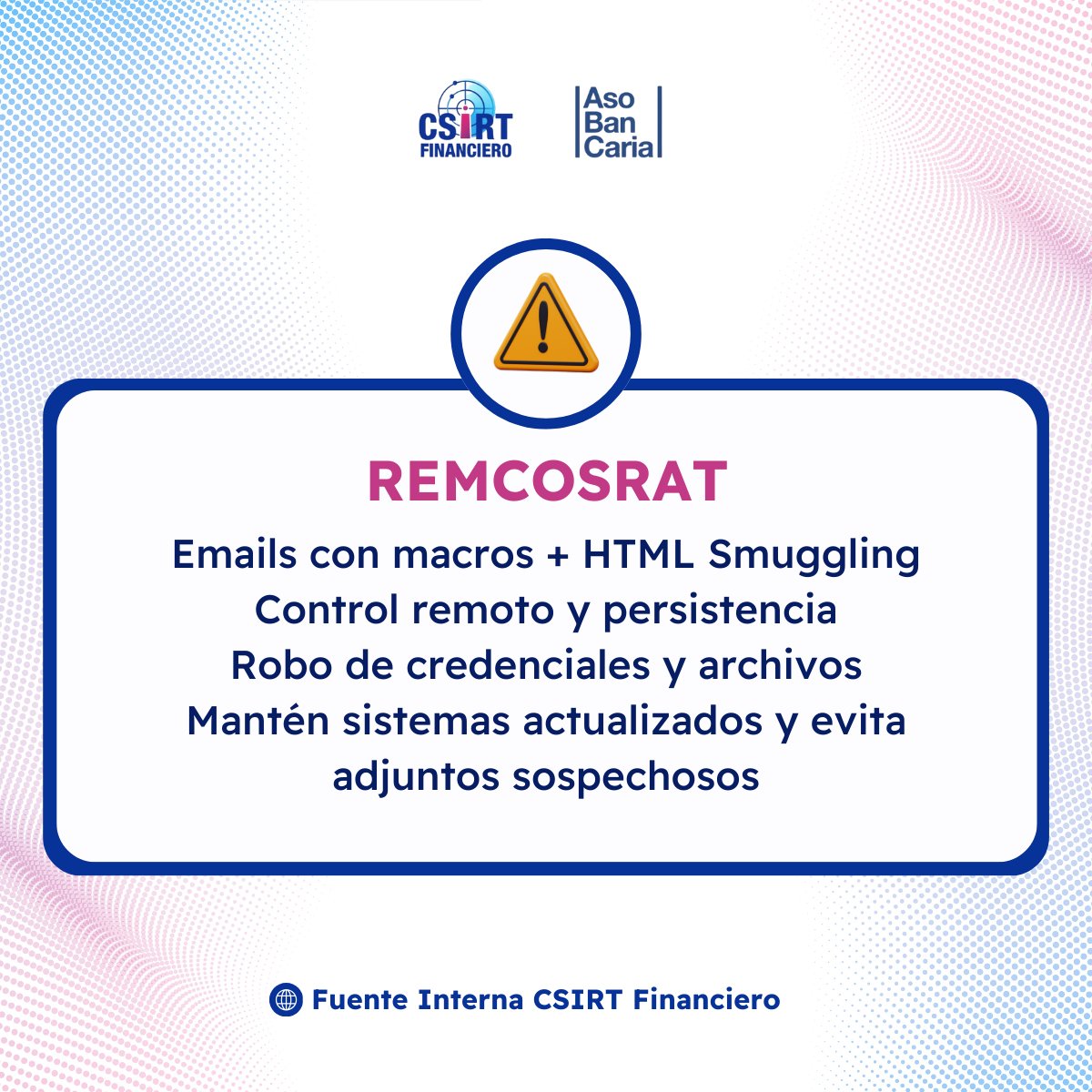 CSIRT Financiero Asobancaria tweet media