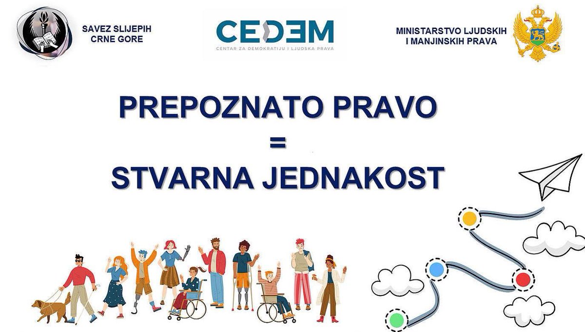 ☝️Koliko često osobe s invaliditetom prepoznaju diskriminaciju?

☝️Koliko je prijavljuju?

👉Na ova pitanja dajemo odgovor kroz sveobuhvatno istraživanje u cijeloj Crnoj Gori.

📢Rezultati uskoro!