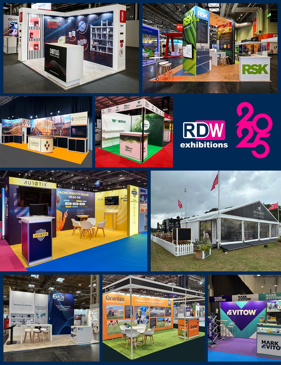 RDWExhibitions's tweet image. Looking back at some of the stands we have built in 2025! 
#ExhibitionStands #StandDesign #TradeShowBooth #ExhibitionDesign #EventSolutions #IndoorOutdoor 
Take a look at our website for lots of other design inspo for your next exhibition! 👀 
ow.ly/oORi50XKbJr