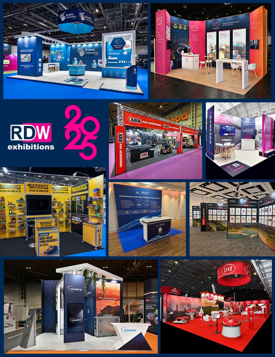 Looking back at some of the stands we have built in 2025! 
#ExhibitionStands #StandDesign #TradeShowBooth #ExhibitionDesign #EventSolutions #IndoorOutdoor 
Take a look at our website for lots of other design inspo for your next exhibition! 👀 
ow.ly/oORi50XKbJr