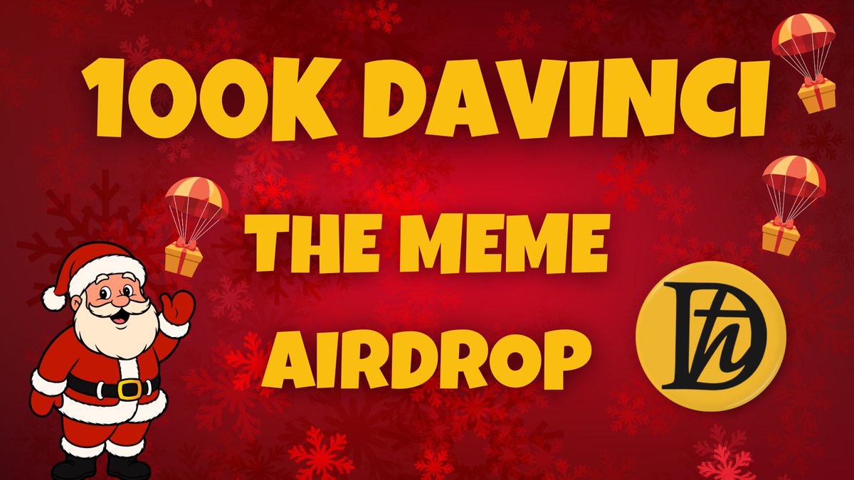 davincigraph's tweet image. 🚨 AIRDROP ALERT 🚨

We're giving away 100,000 DAVINCI to the funniest memers in the Hedera ecosystem!

🥇 1st Place: 25,000 DAVINCI
🥈 2nd Place: 15,000 DAVINCI  
🥉 3rd Place: 10,000 DAVINCI
🏅 4th-10th: 3K DAVINCI each
🎁 All valid entries share 29K DAVINCI

📋 HOW TO ENTER:…