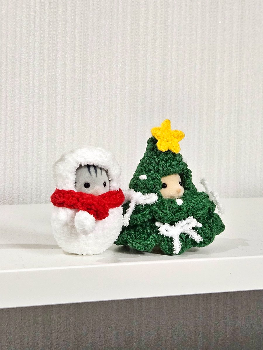 bboi_da's tweet image. 실바니안 옷 뜨개 도안(FREE PATTERN)
(타래로 계속)

올렸던 영상 반응이 너무 좋아서
가져온다 약속했던 도안 낋여왔습니다🎄☃️