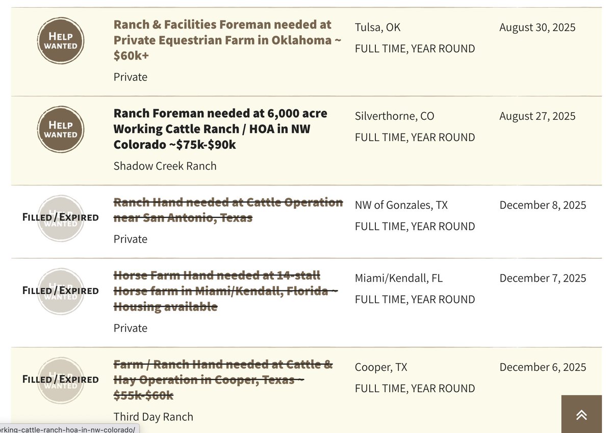 12 yrs later, & I finally fixed sorting on RanchWork․com 🥴 I list all jobs in reverse-chronological order. If one fille