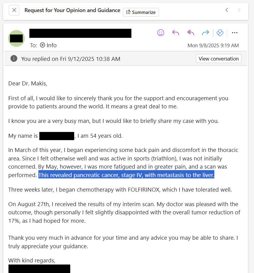 MakisMedicine's tweet image. BREAKING NEWS: IVERMECTIN and FENBENDAZOLE Testimonial - 54 year old man from FRANCE with Stage 4 Pancreatic Cancer to liver: on chemo tumors shrunk 17%, but after 1 month of IVM/FBZ+chemo, tumors shrunk up to 93%!!

One of my MOST IMPORTANT Cancer testimonials and you will see…