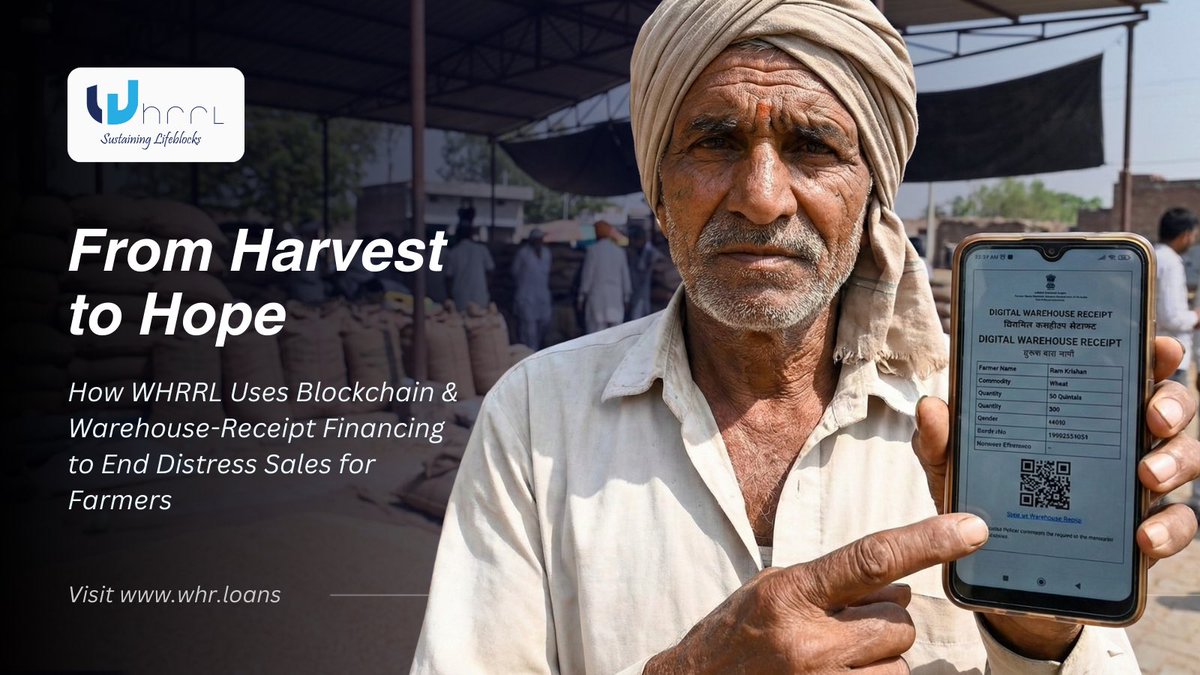 From harvest to hope 🌾
Blockchain-powered warehouse receipt loans help farmers avoid distress sales, unlock instant credit, and sell at the right price.

Read how WHRRL is transforming agri-finance 👉 whr.loans/blogs/from-har…

#Blockchain #AgriFintech #FarmersFirst